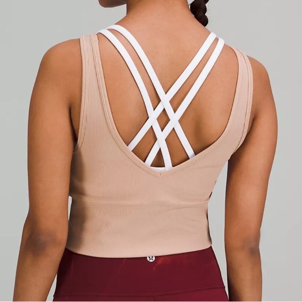 lululemon athletica Ribbed V-Neck Tank Top in Blush Pink - Picture 6 of 6